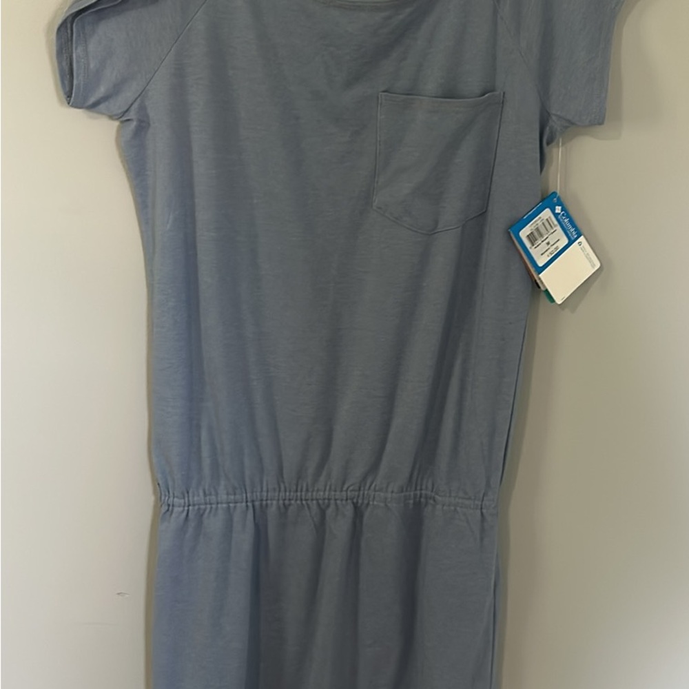 Columbia Women's Light Blue Midi Pocket Dress